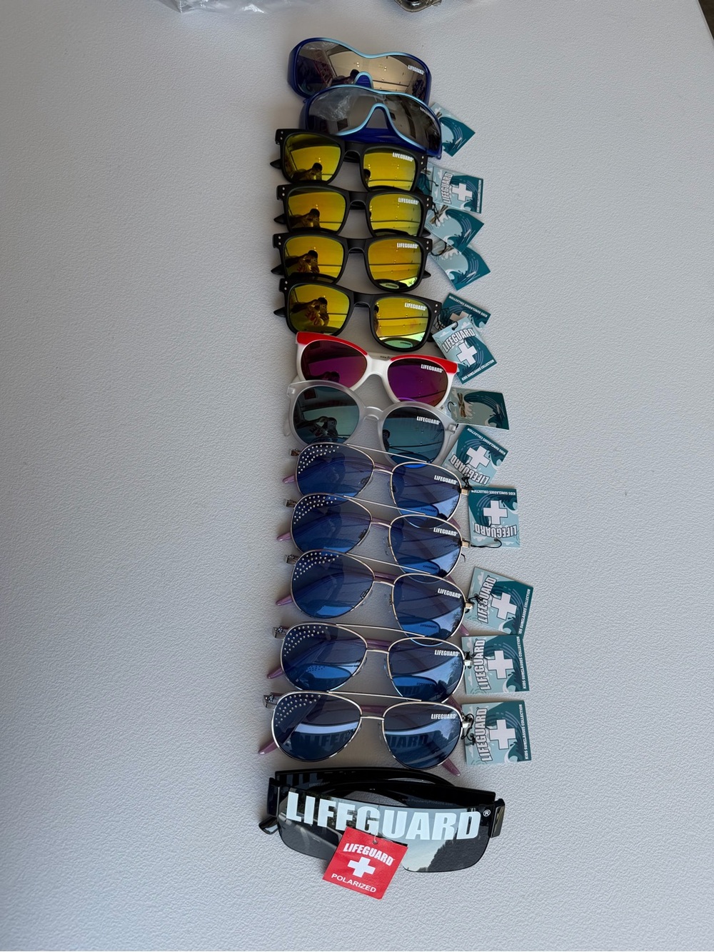14 unisex Kids Polarized Sunglasses - Blue & Yellow Styles